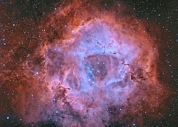 Rosette Nebula in Ha, OIII